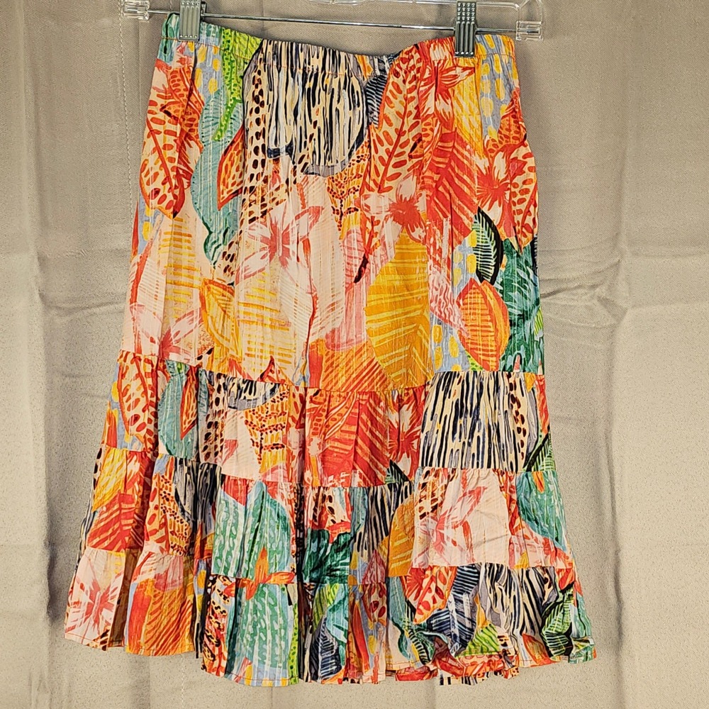 Jams World 60 Years‎ Womens  Floral Tiered Skirt XS